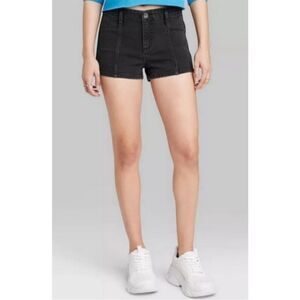 Wild Fable Super High Rise Jean shorts Black